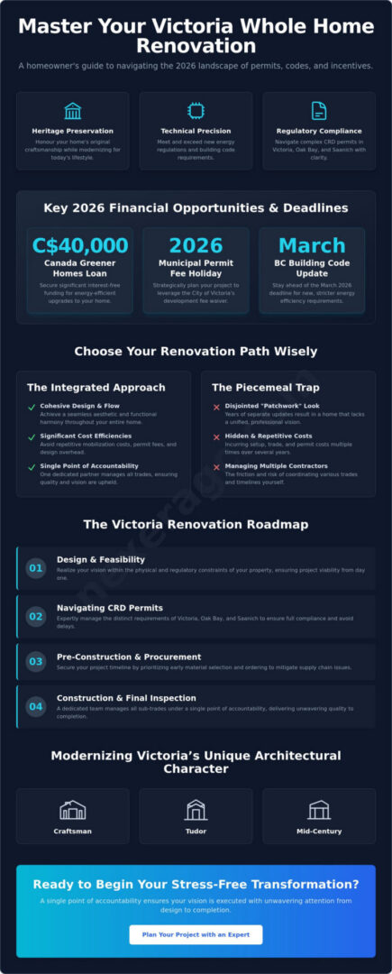 Whole Home Renovation in Victoria, BC: The 2026 Homeowner’s Comprehensive Guide