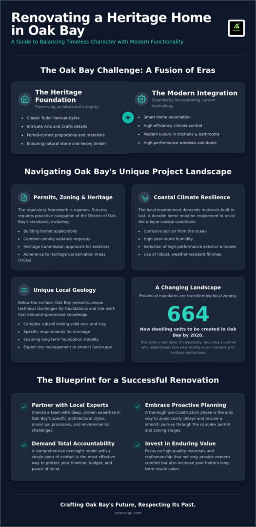 Home Renovation Contractors in Oak Bay: A Guide to Heritage and Modern Luxury