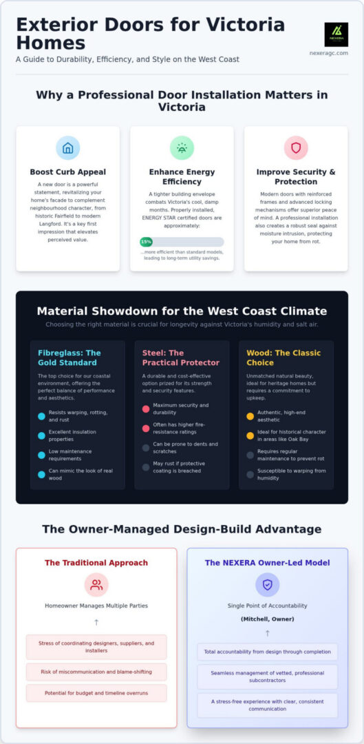 Exterior Door Installation in Victoria, BC: Enhancing Curb Appeal and Performance