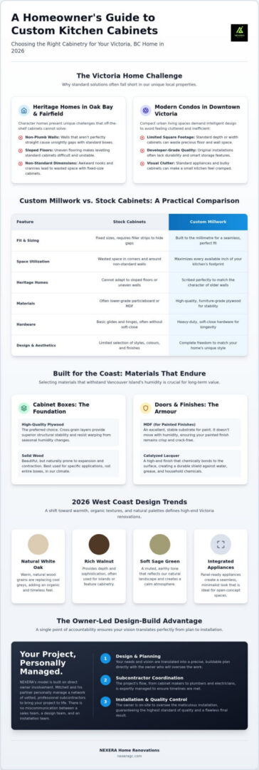 Custom Kitchen Cabinets in Victoria BC: The 2026 Selection Guide