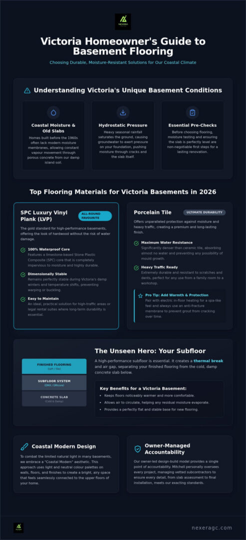 Best Flooring for Basement Renovation in Victoria, BC: A 2026 Homeowner’s Guide